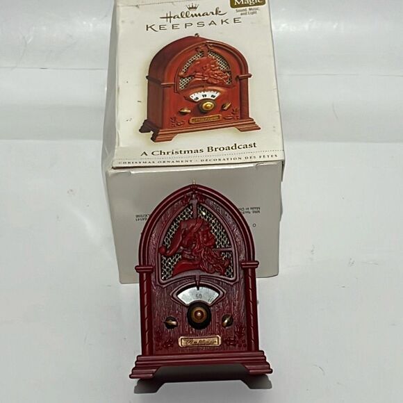 Hallmark A Christmas Broadcast Magic Sound Light 2006 Keepsake Ornament - Picture 1 of 9